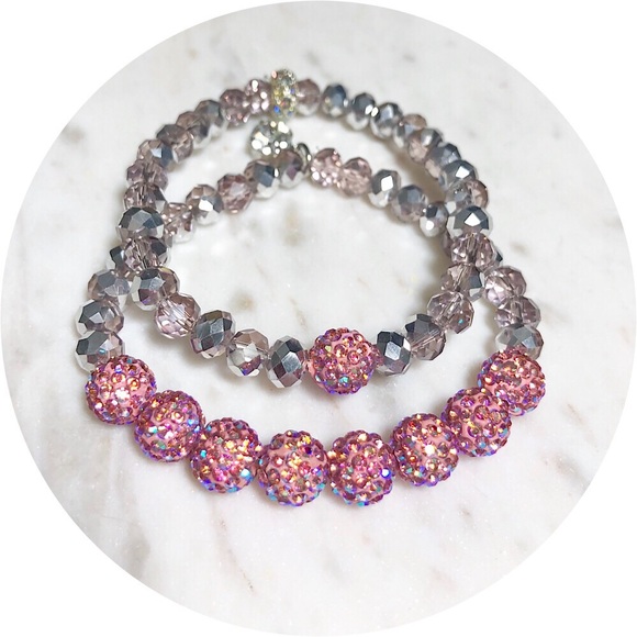 Jewelry - 2 Piece Austrian Crystal Beaded Bracelets